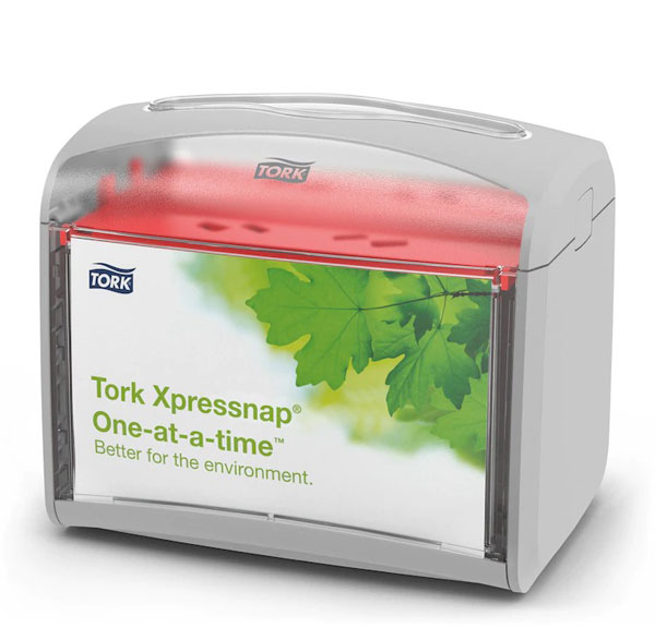Dispenser servetten Xpressnap Tabletop lichtgrijs