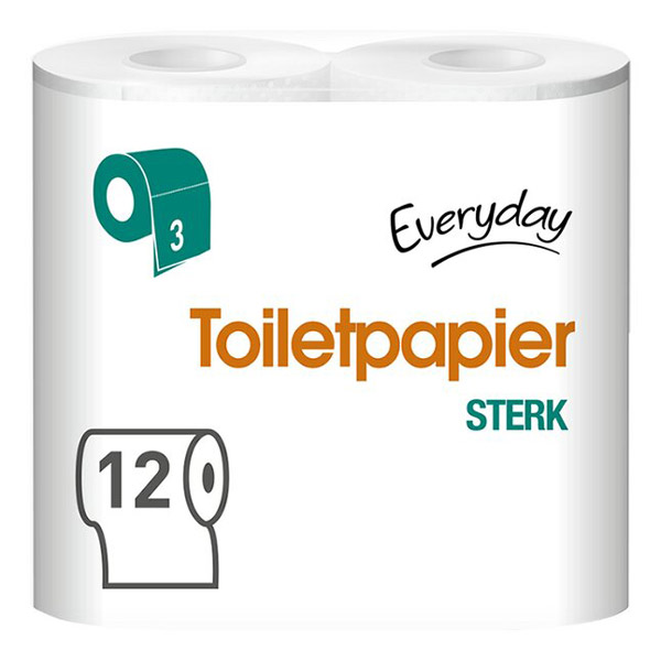 Toiletpapier sterk 3lagen-180vellen 12rollen