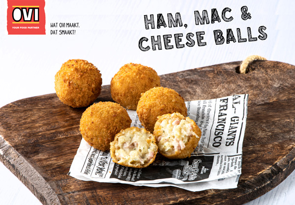 Castel d'Oro ham,mac&cheese balls 30g ±60st 1,8kg