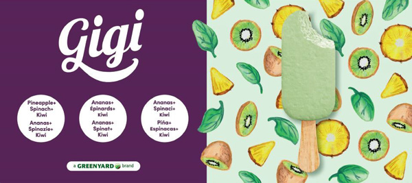 Ijs kiwi-ananas-spinazie 40gx30