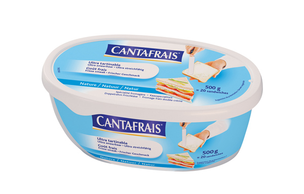 Cantafrais nature 17%M.G.ultra tartinable 500 g