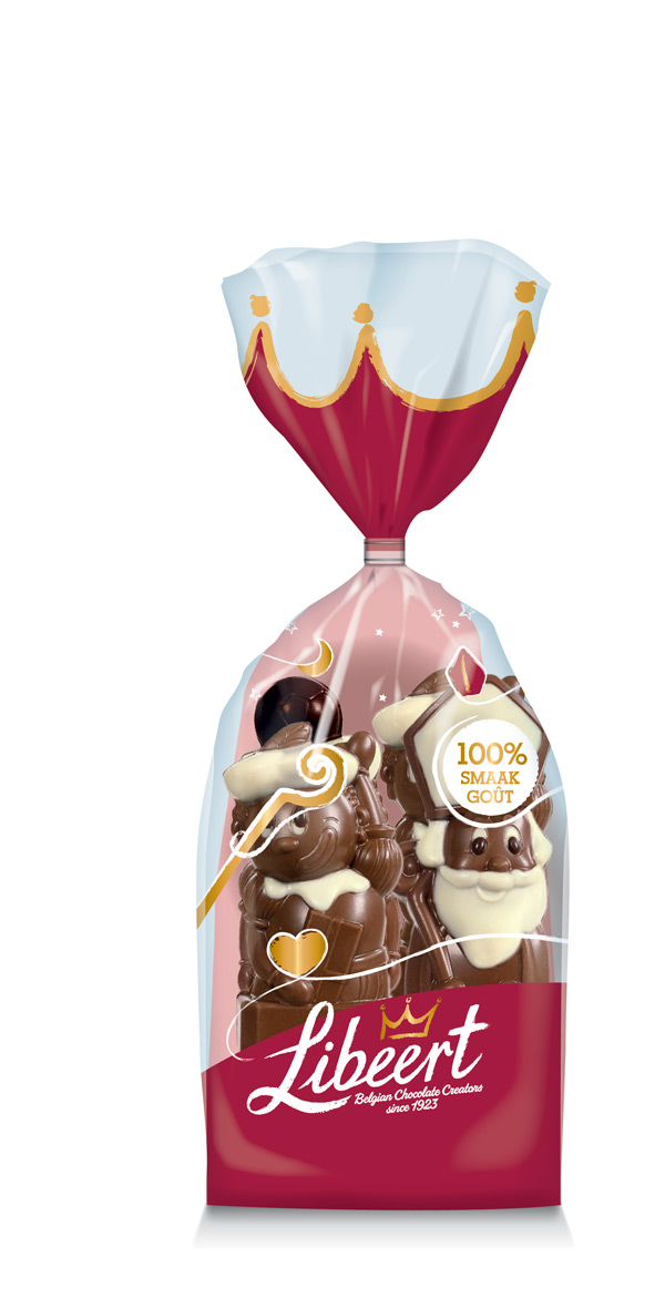Sint/Piet melkchocolade décoré COH MB 145g