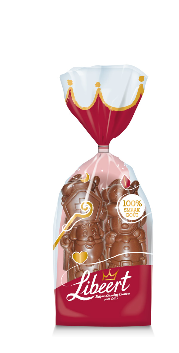 Sint/Piet figuren melkchocolade COH MB 135g