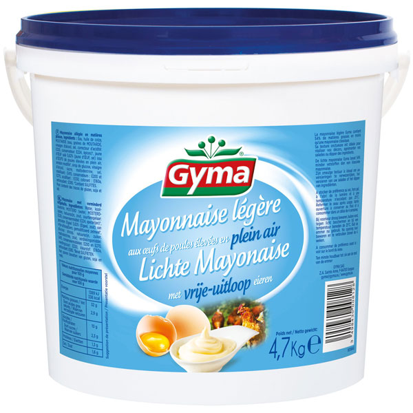 Mayonaise light met vrije-uitloopeieren 4,7kg
