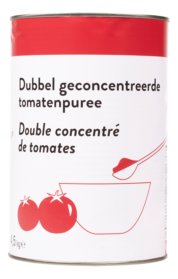 Double concentré de tomates 28-30% 4,5kg
