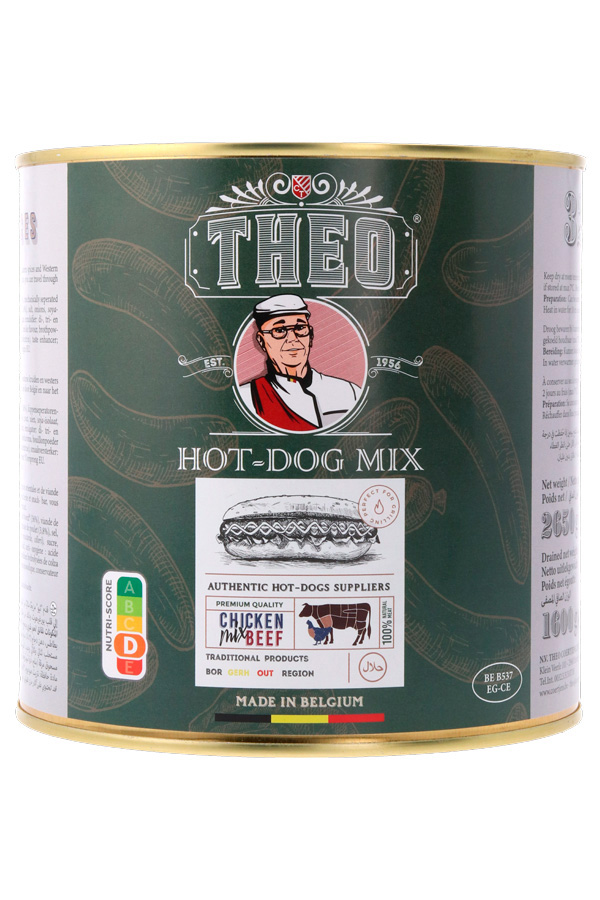 Hot dog mix (rund/kip) 50gx32
