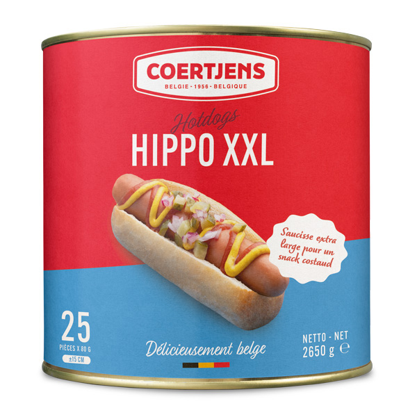 Saucisses hotdog Hippo 25p 2,65kg