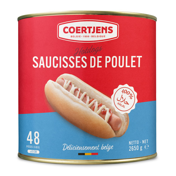 Saucisses de poulet 48p 2,650kg