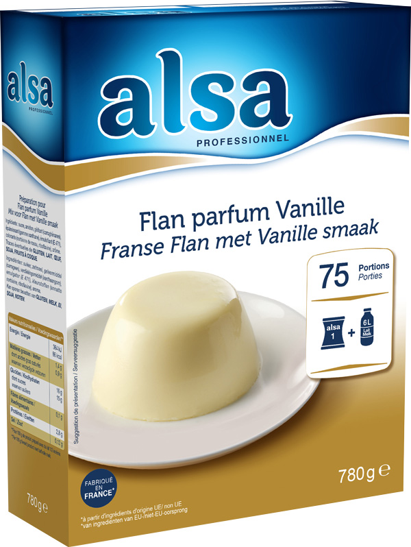 Flan met vanillesmaak (75p) 780g
