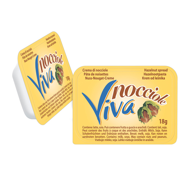 Pâte à tartiner aux noisettes 8% cups 18g x120