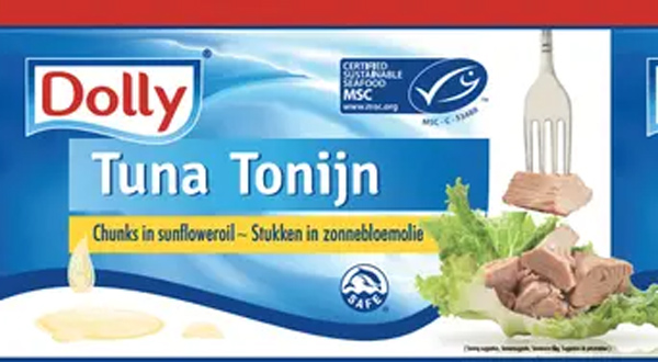 Tonijn Skipjack stukken in olie 1,705kg