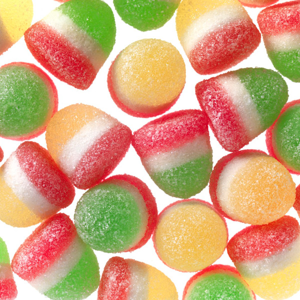 Toupies tricolores gommes 500g