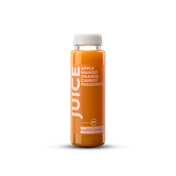 Jus pomme-mangue-carotte-orange-fruit passion 25cl