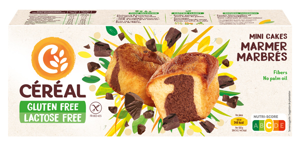 Mini cakes marmer gluten en lactose free 200g