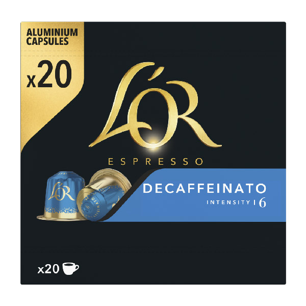L'Or espresso decaffeinato 20 cups