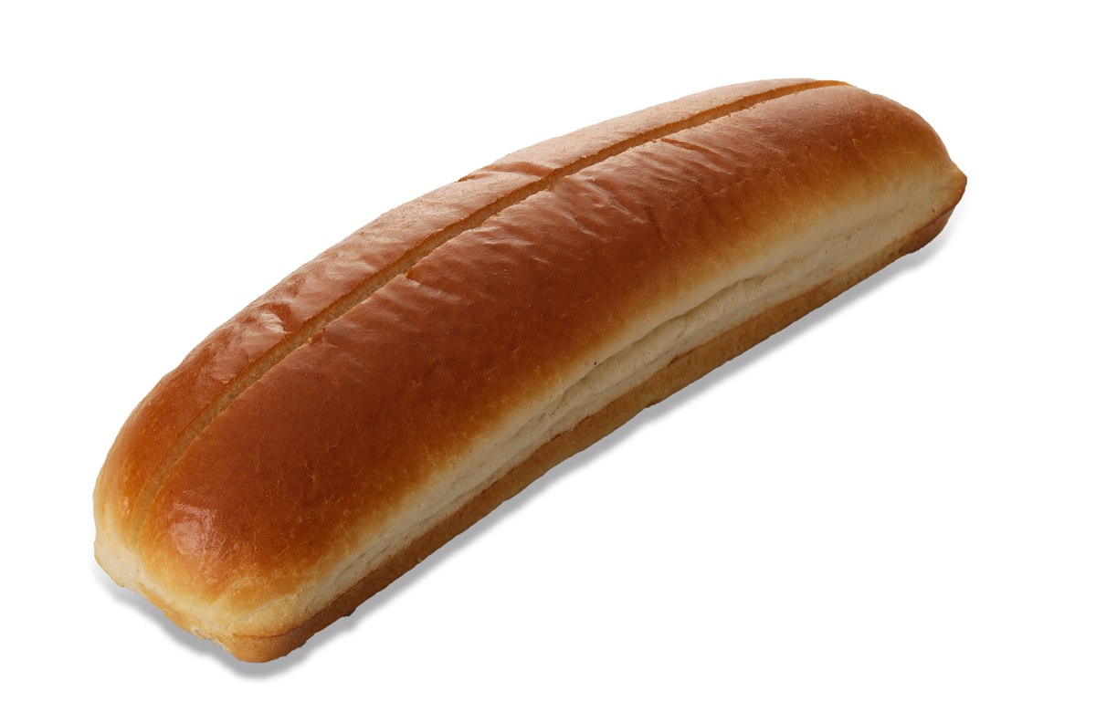 Hot dog bun brioche met insnijdingen 80gx48
