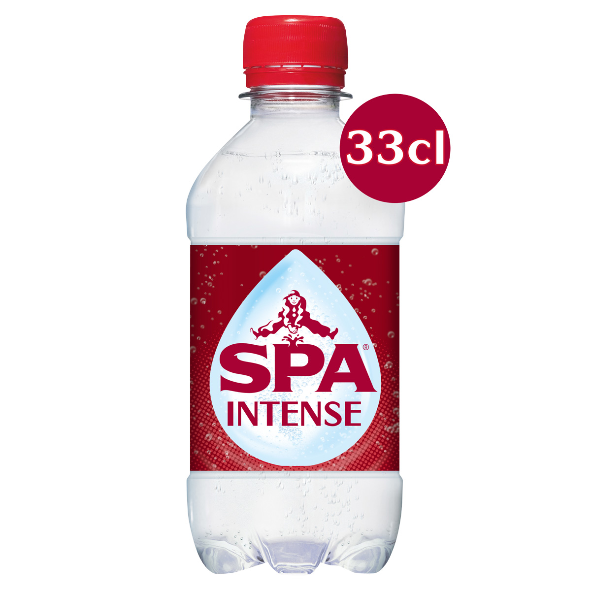 Eau minérale Spa Intense-pétillant PET 33cl