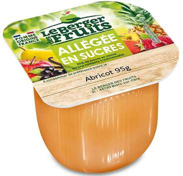 Abrikozencompote met laag suikergehalte 95gx72