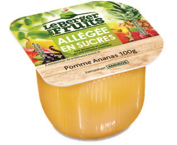 Appel-ananas compote laag suikergehalte 100gx72