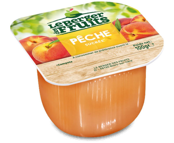 Perzikcompote gesuikerd 100gx72