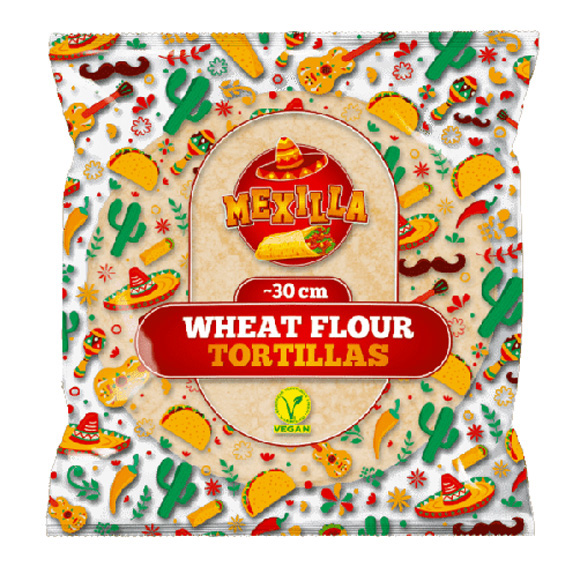 Tarwetortilla's 30cm 8st 640g