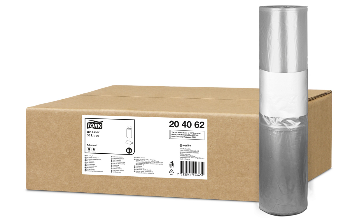 Afvalzak Transparant B1 50L 25stx10