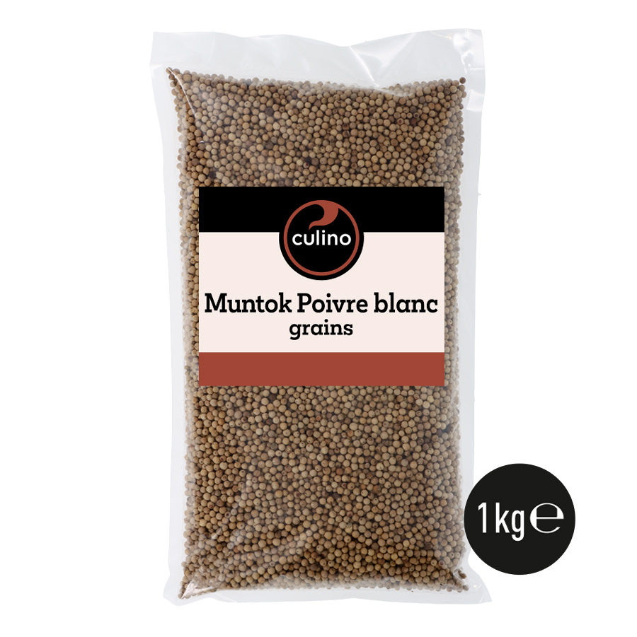 Muntok poivre blanc grains 1kg