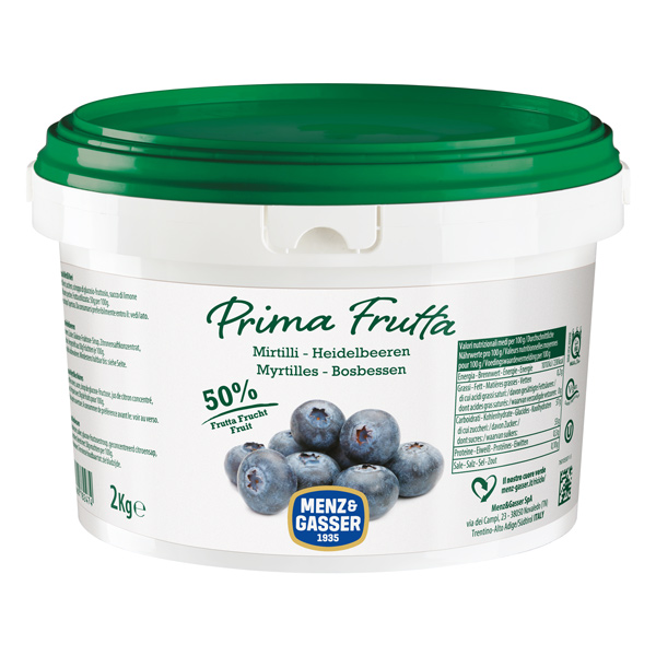 Bosbessenconfituur 50% fruit 2kg