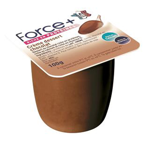 Crèmedessert chocolade proteïnerijk 100gx4