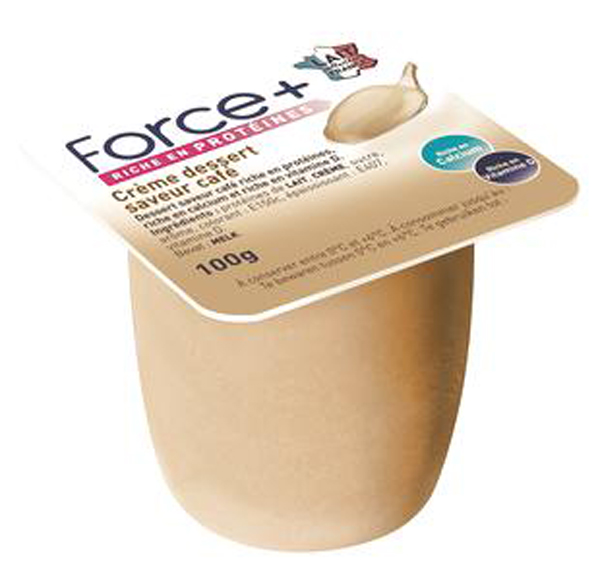 Crèmedessert koffiesmaak proteïnerijk 100gx4