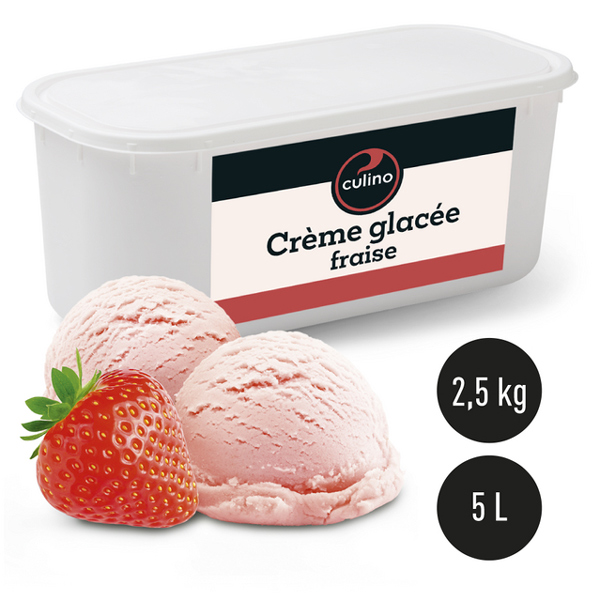 Crème glacée fraise 5L