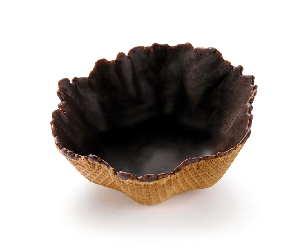 Tulipe coupe fleur gaufrette chocolat (10,5 cm)x12