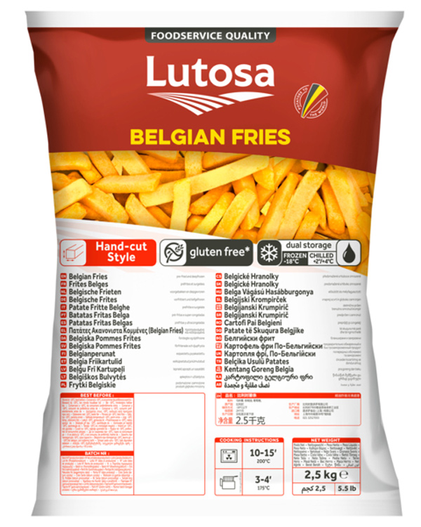 Frites Belges précuites 2,5kg
