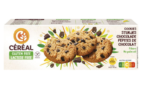 Cookies chocolat sans gluten et lactose 50gx3