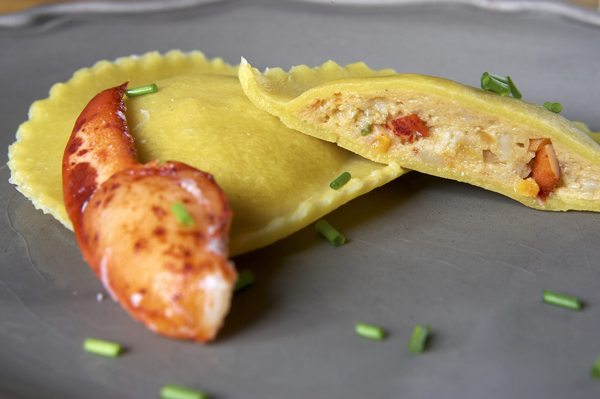 Ravioli kreeft met groenten 36gx30