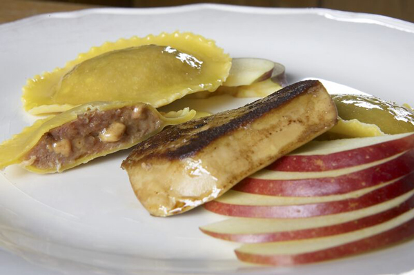 Ravioli de foie gras aux cèpes 36gx30