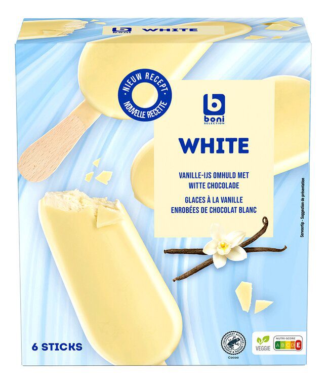 Ijsje vanille-witte chocolade 100mlx6