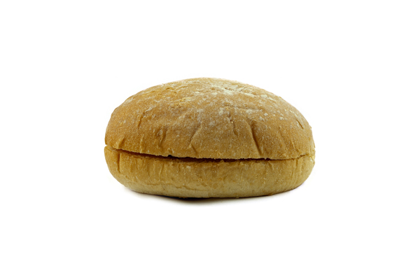 Hamburger bun traditional floured bap 95gx28