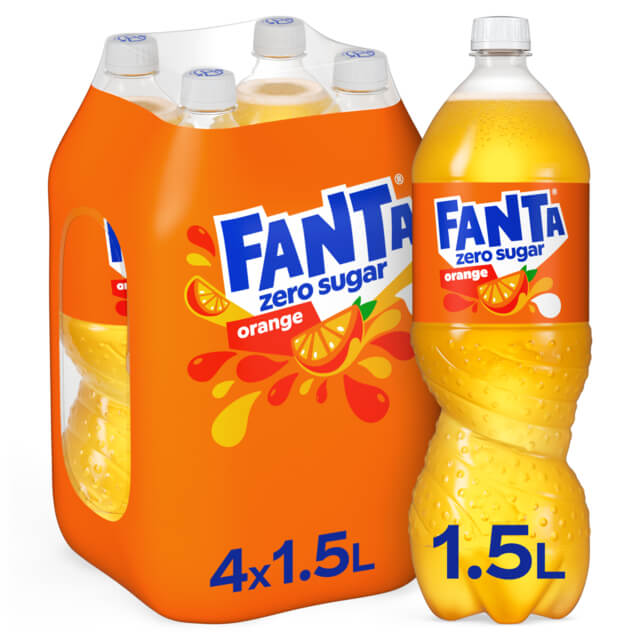 Fanta orange no sugar PET 1,5L