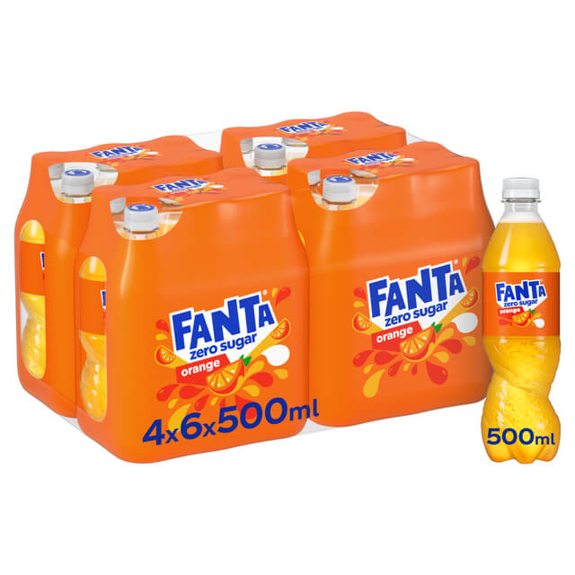 Fanta zero orange 50cl