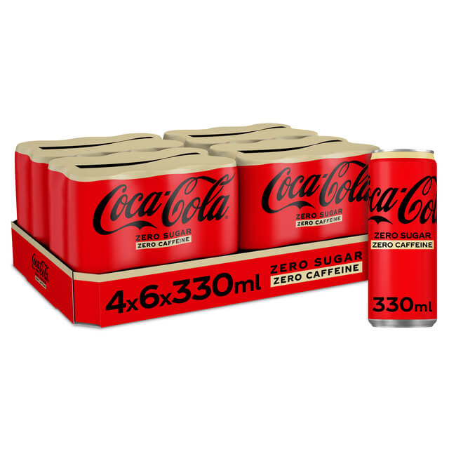 Coca Cola Zero No Caffeine SLEEK 33cl