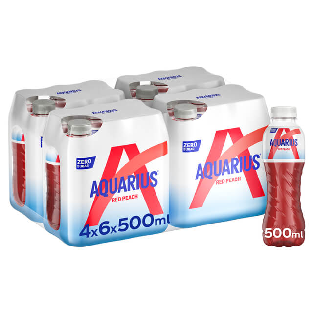 Aquarius zero red peach PET 50cl