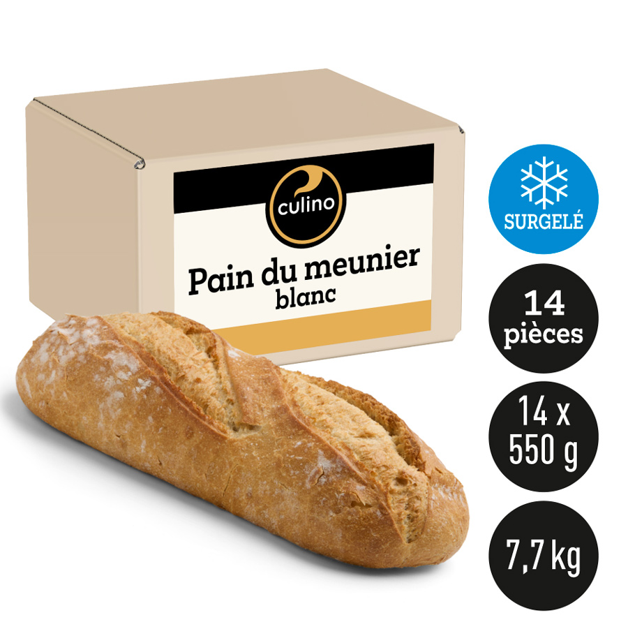 Pain du meunier blanc 550gx14