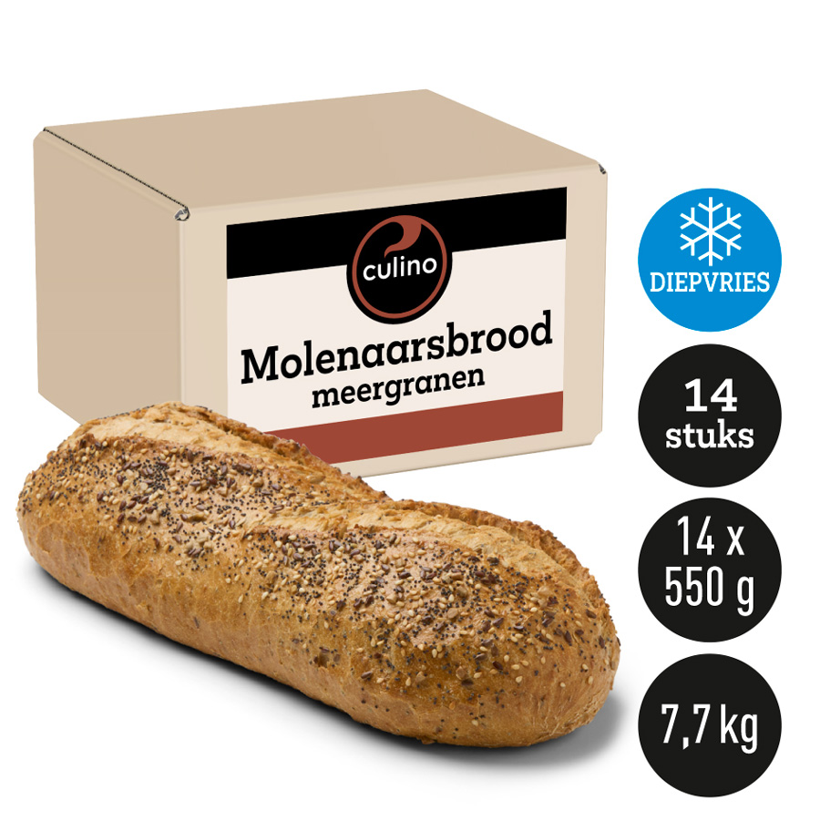 Molenaarsbrood meergranen 550gx14