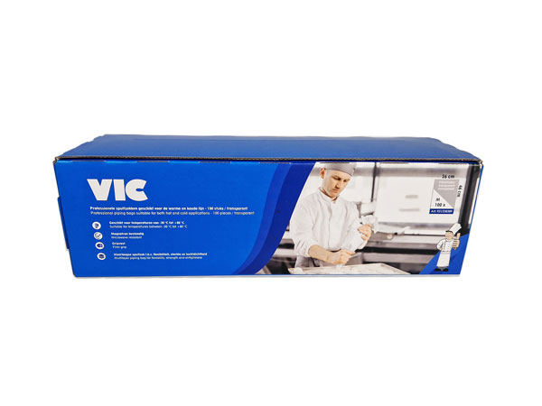 Premium spuitzak (warm/koud)-transparant M 100st