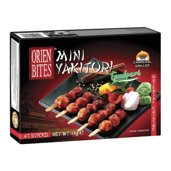 Mini yakitori tandoori (67st) 1kg