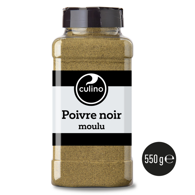 Poivre noir moulu 550g