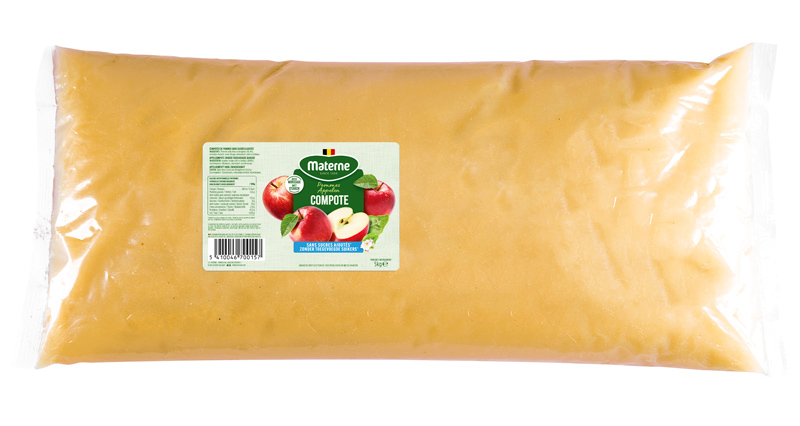 Appelcompote met stukken z.t.suiker 5kg