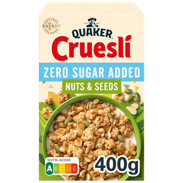 Cruesli zero sugar added nuts & seeds 400g