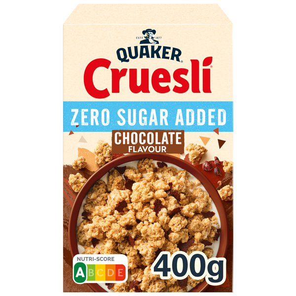 Cruesli zero sugar added chocolate 400g